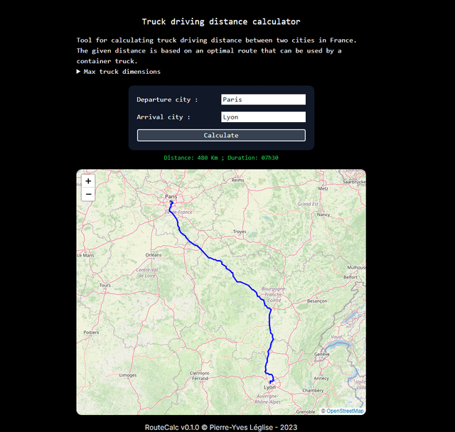 Cover Image for Truck Driving Distance Calculator Saas/API
